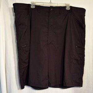 MENS SIZE 46 WAIST 46 BLACK NYLON WRANGLER STRETCH SHORTS